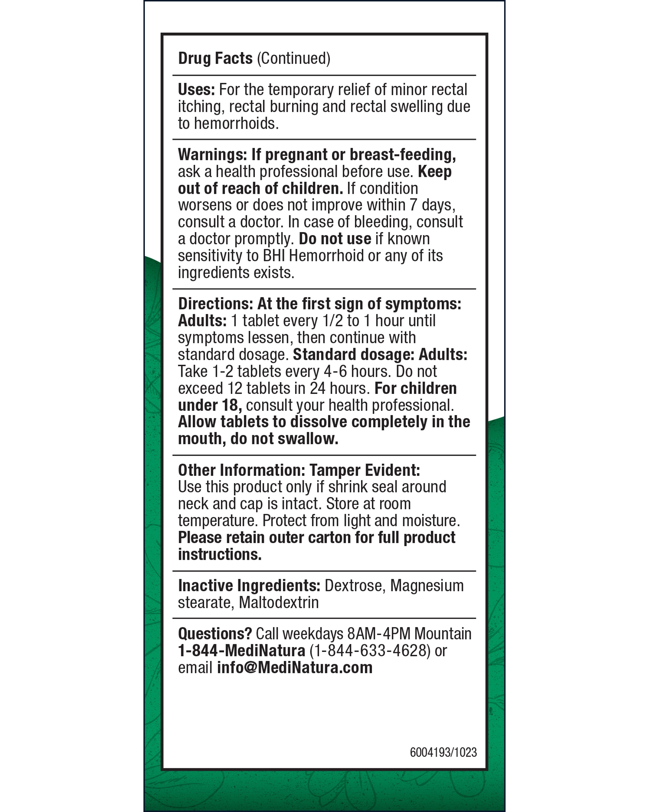 BHI Hemorrhoid other information
