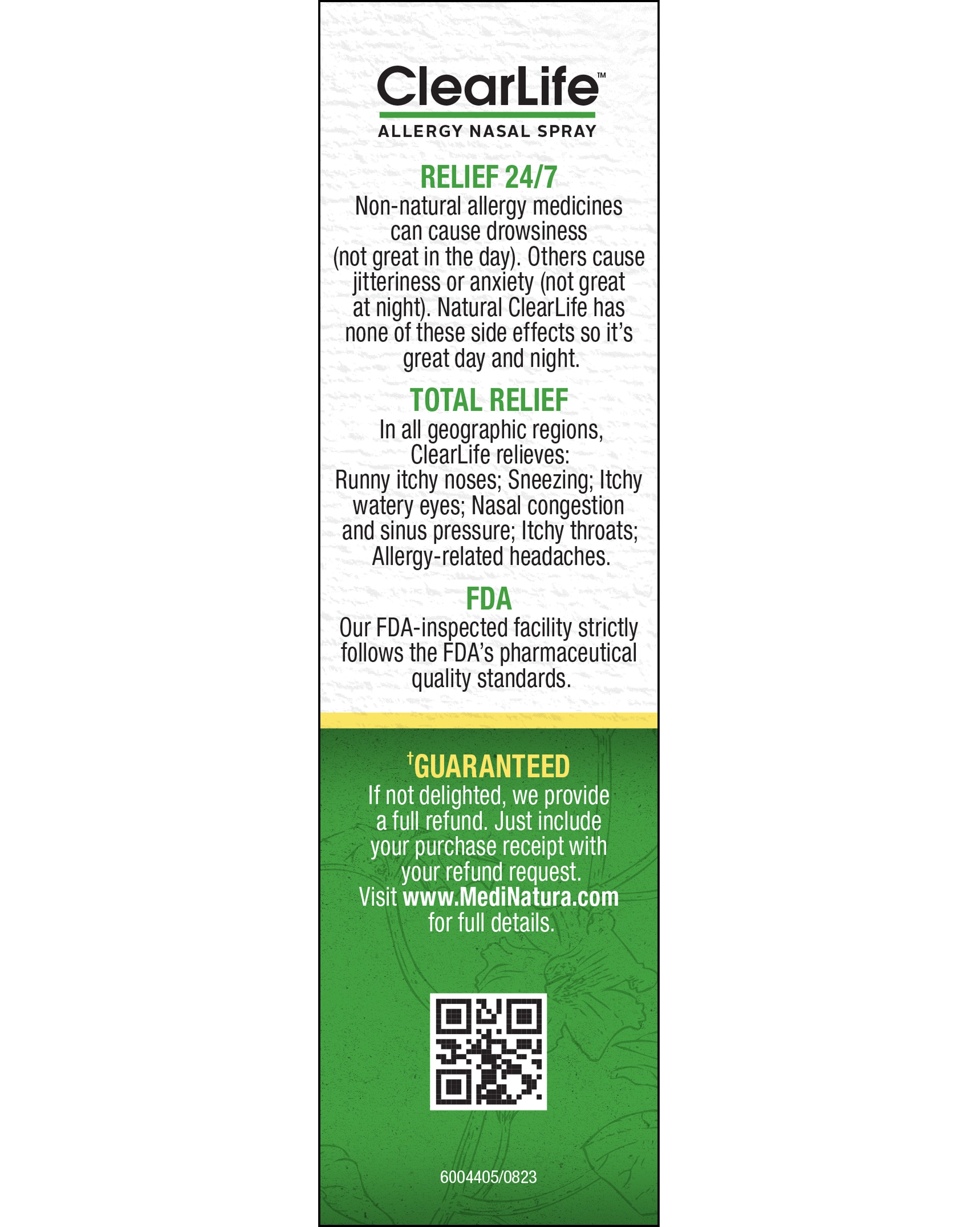 ClearLife Allergy Extra Strength Nasal Spray Guaranteed