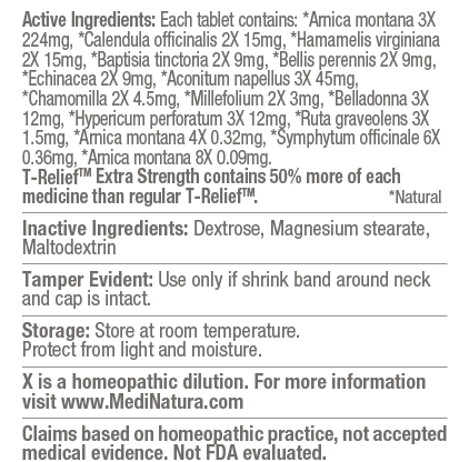 Extra Strength Tablets Drug facts