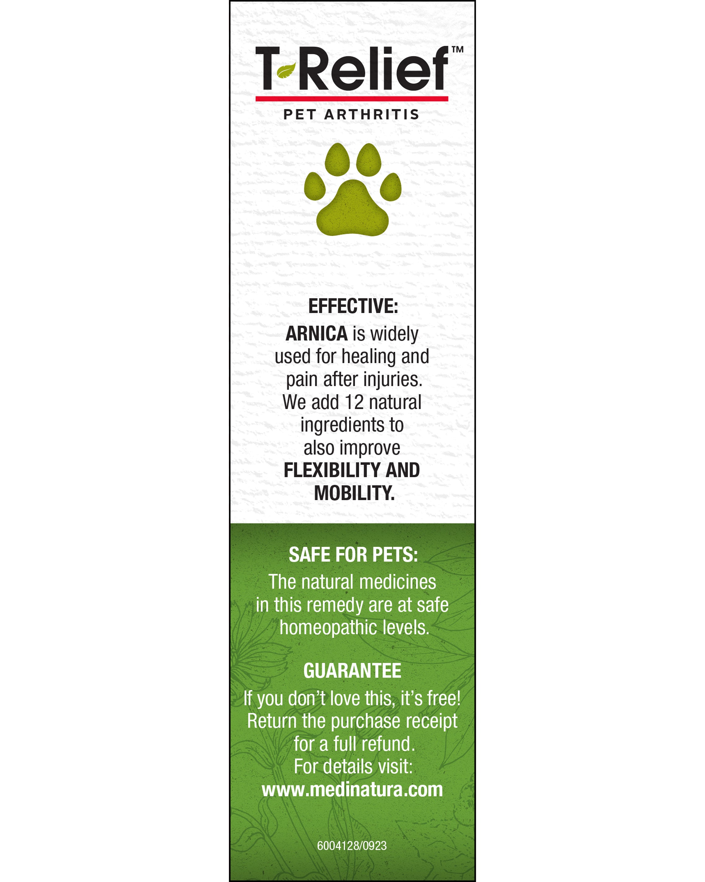 T-Relief PET Arthritis Drops 50ml Guarantee