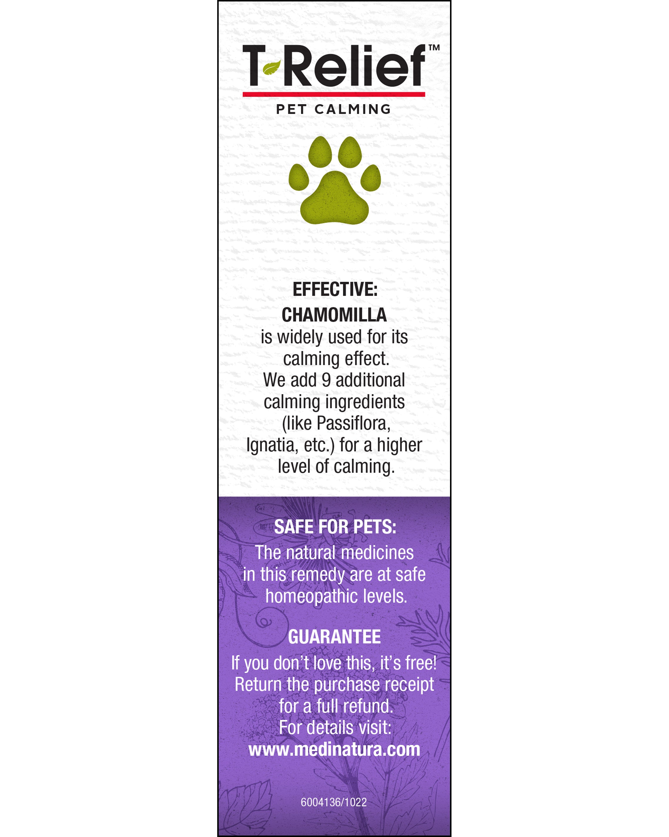 T-Relief PET Calm Drops Guarantee