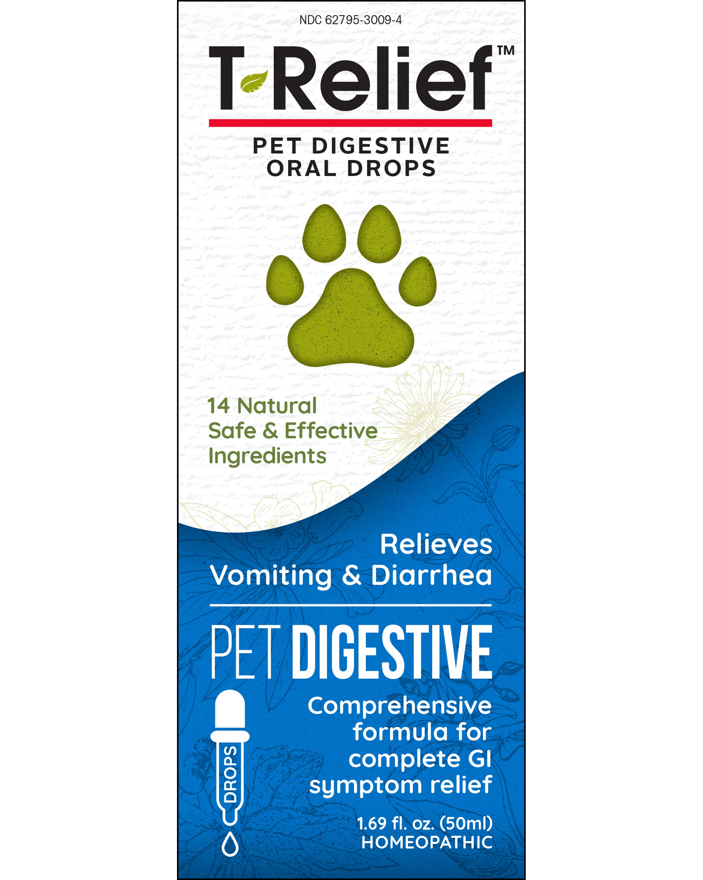 T-Relief PET Digestive Drops Front