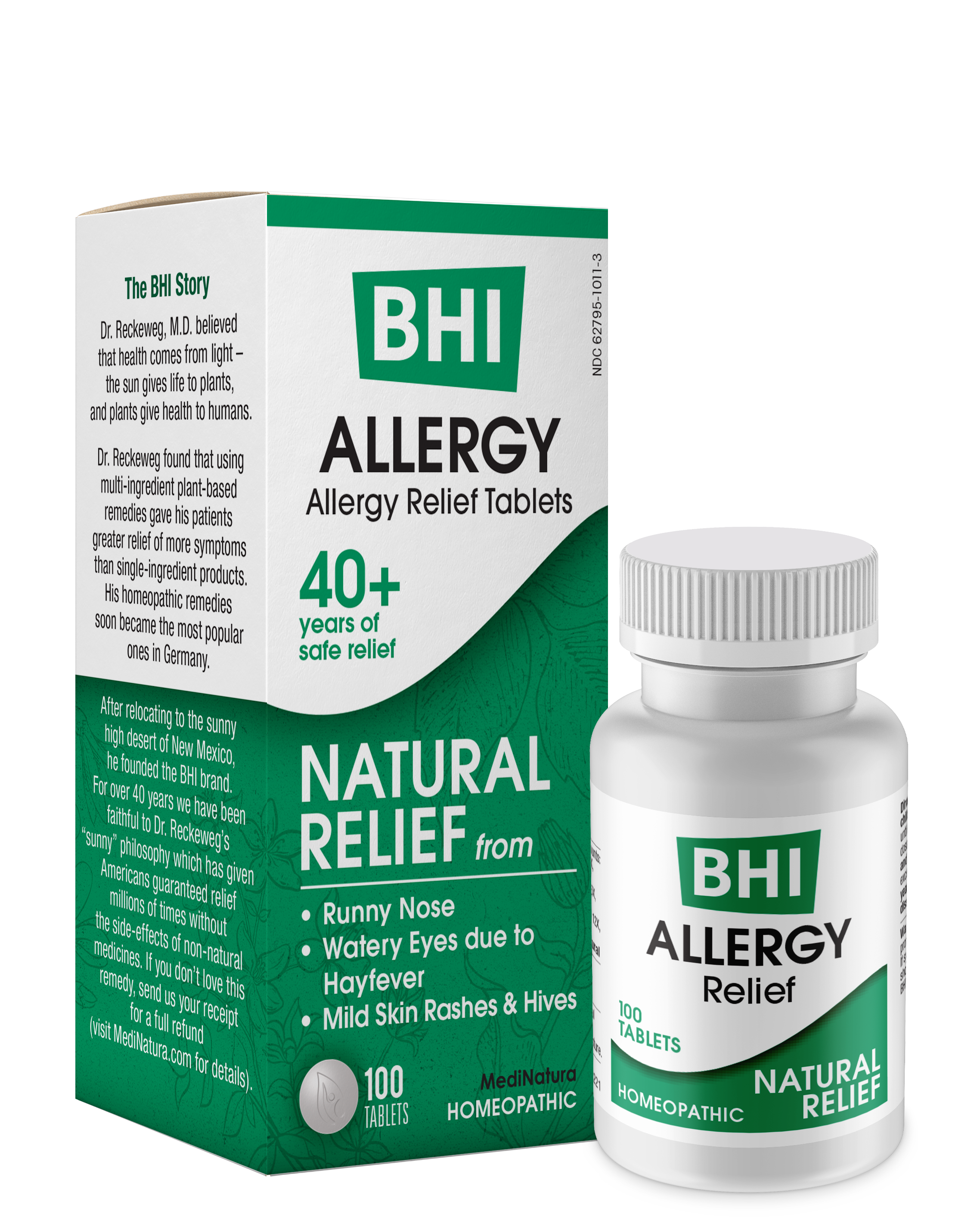 BHI  Allergy Tablets  100ct MediNatura