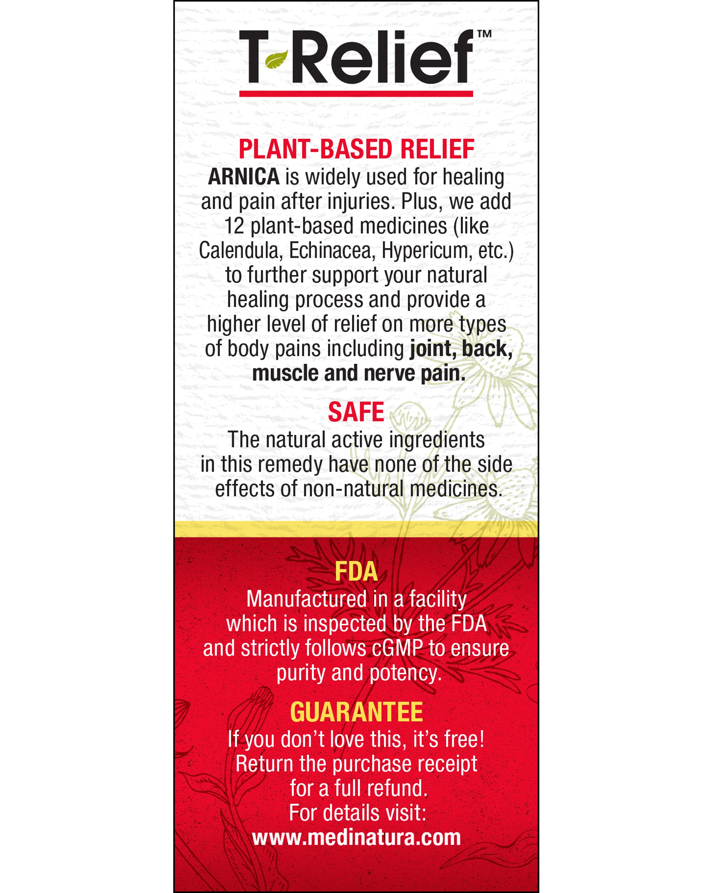 T-Relief Extra Strength Pain 100 Tablets Safe