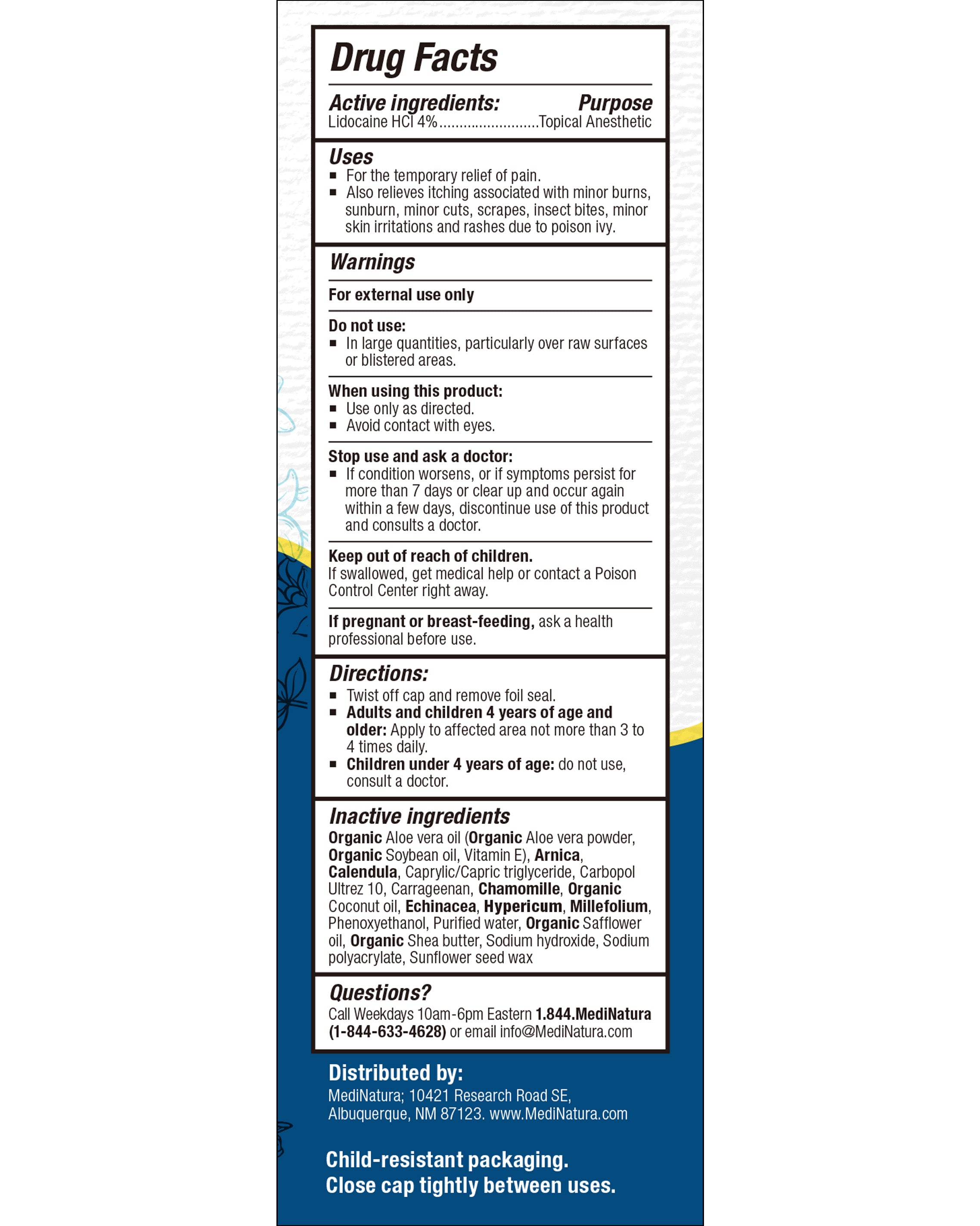 T-Relief Lidocaine 4% Maximum Strength Pain Relief Cream - 3oz