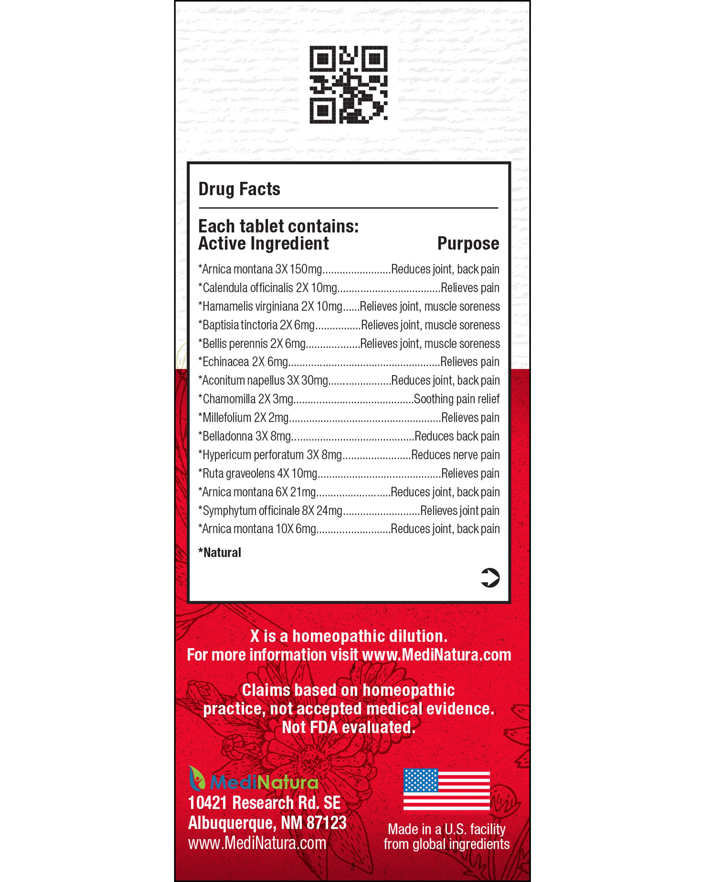 T-Relief Pain 100 Tablets Facts