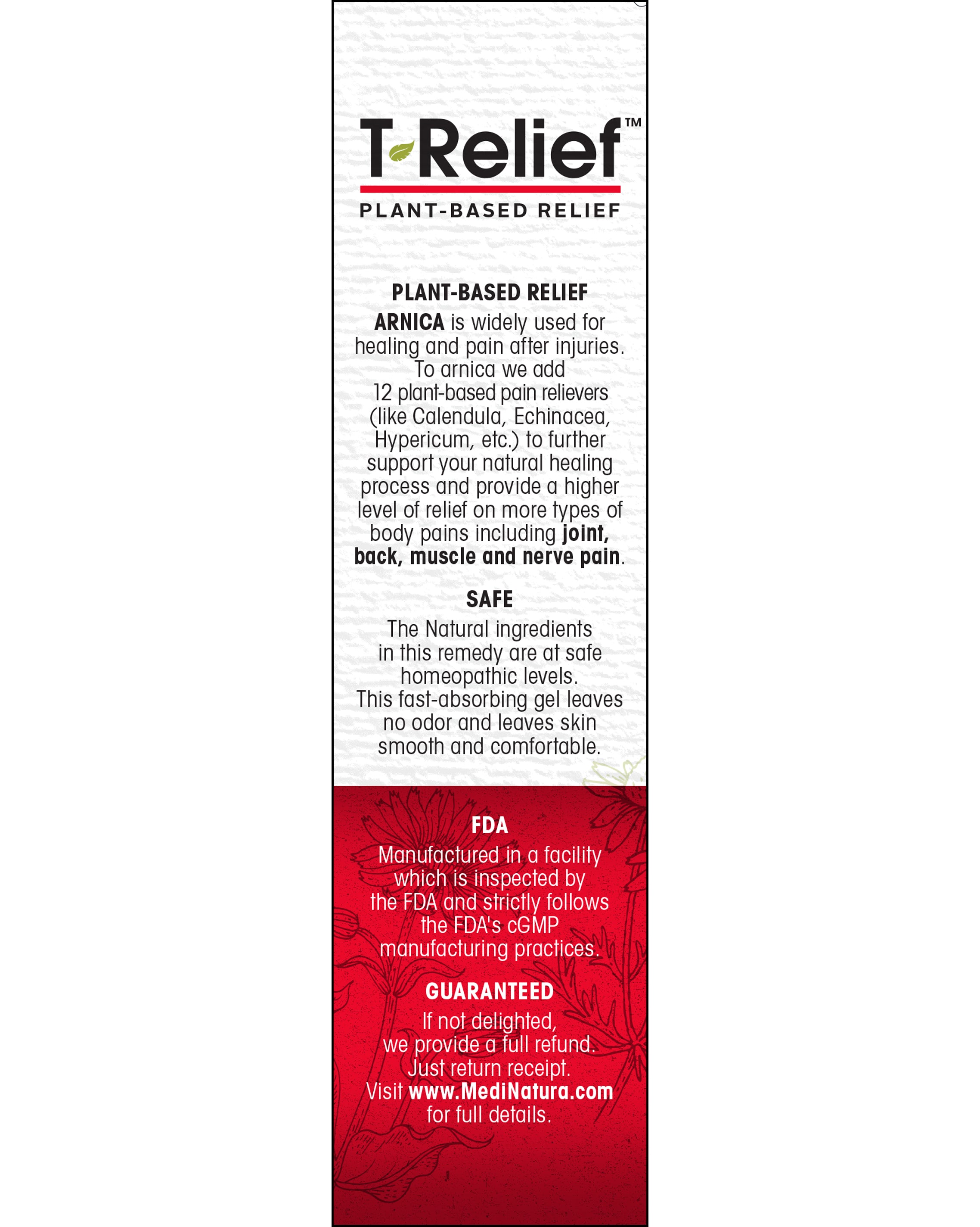 T-Relief Pain 2oz Gel Guaranteed